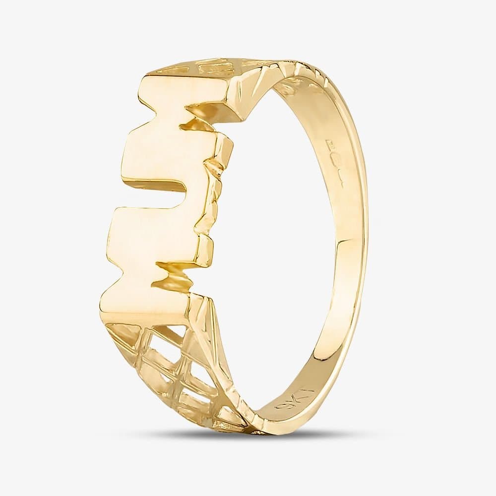 T.H.Baker T.H.Baker Women's 9ct Yellow Gold MUM Ring S1741Y-N
