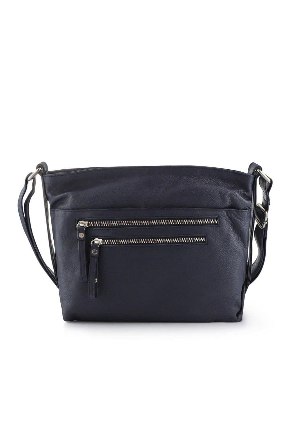 Pavers Pavers Women's Multi-Zip-Up Crossbody Bag in Navy