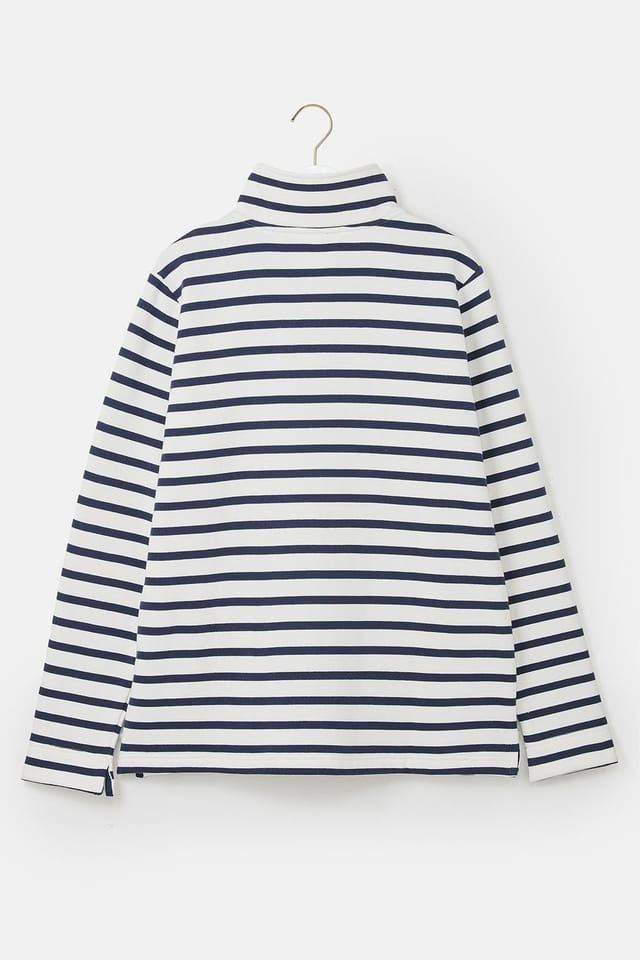Lighthouse Clothing Lighthouse Clothing Women's Shore Sweatshirt Cotton Funnel Neck Jersey in Dark Navy - 2
