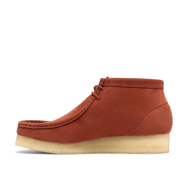 Clarks Clarks Women's Wallabee Boot Red Nubuck Ankle Boots, Wallabee, Lace Up - 2