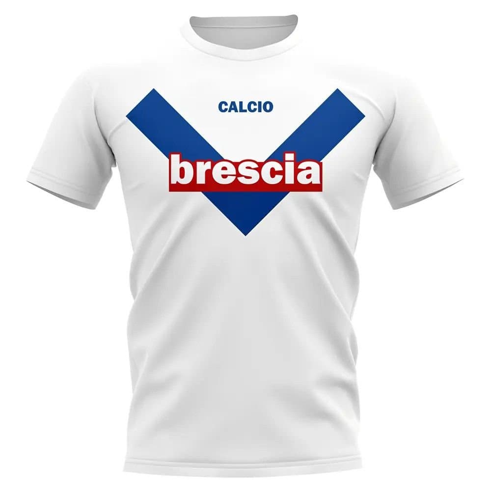 Brescia Brescia Men's Personalised Vintage Football T-Shirt in White