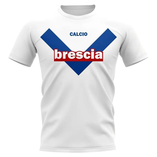 Brescia Brescia Men's Personalised Vintage Football T-Shirt in White - 2