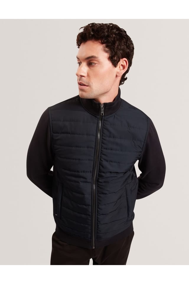Ted Baker Ted Baker Women's Durano Ls Regular Fit Quilted Funnel Neck Black - 2