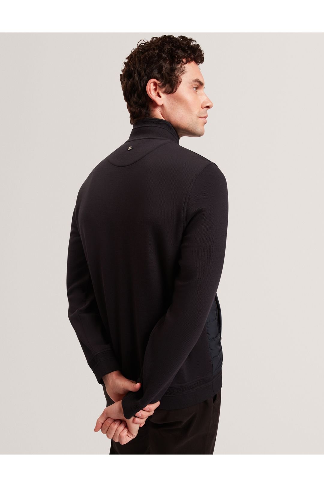 Ted Baker Ted Baker Women's Durano Ls Regular Fit Quilted Funnel Neck Black - 3