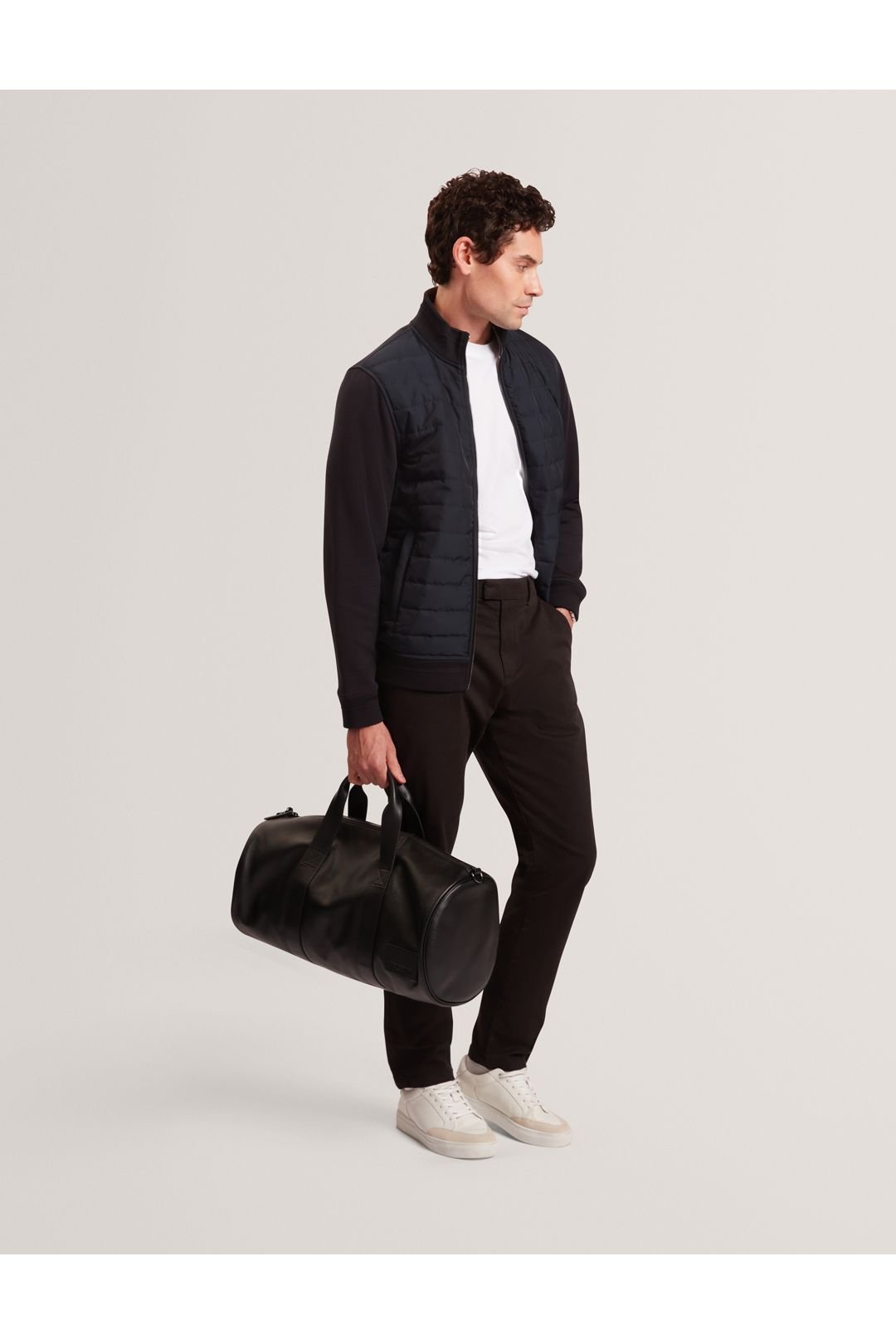 Ted Baker Ted Baker Women's Durano Ls Regular Fit Quilted Funnel Neck Black - 4