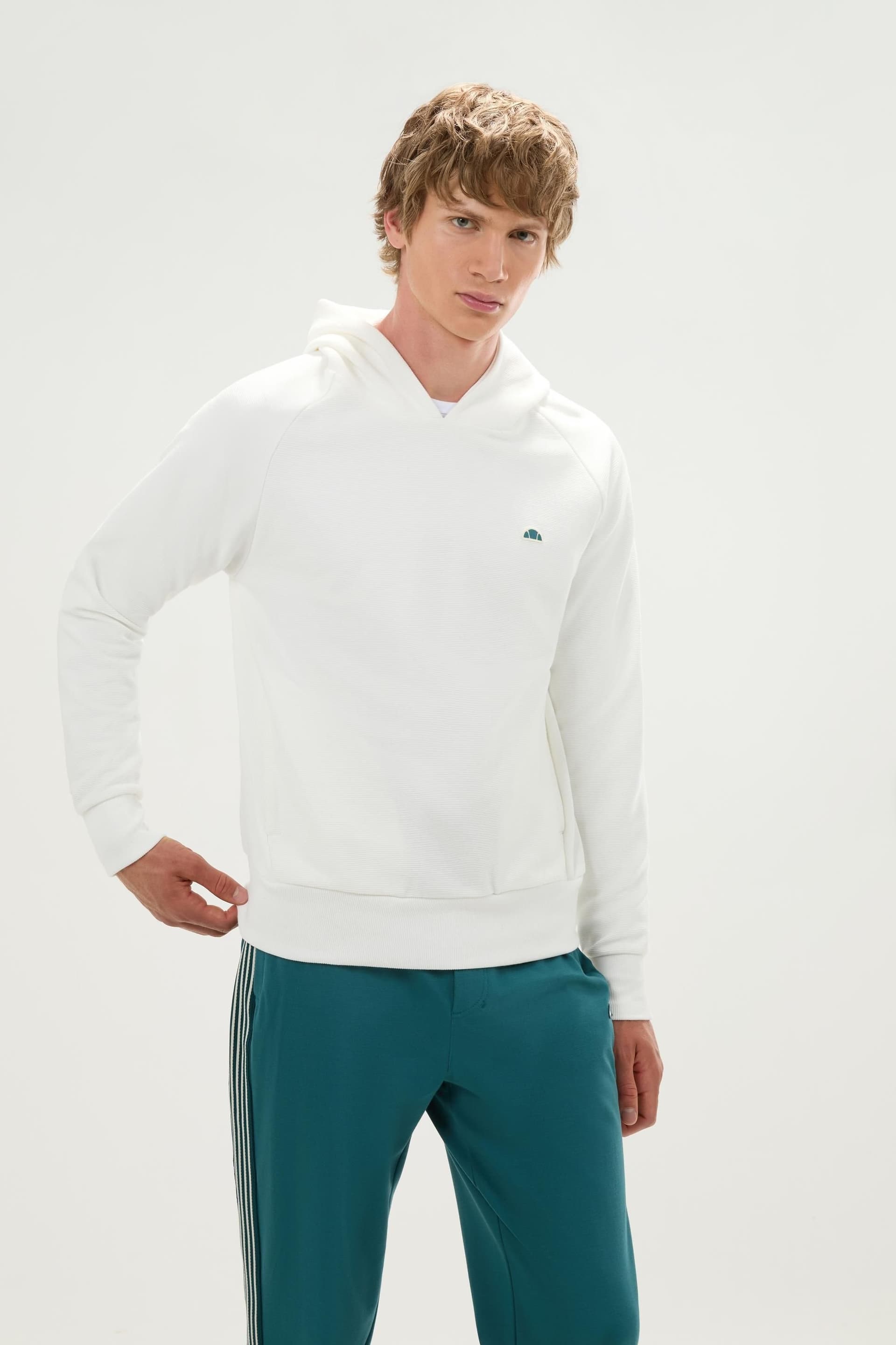 Ellesse Ellesse Men's Vivino OH Hoodie in Ecru