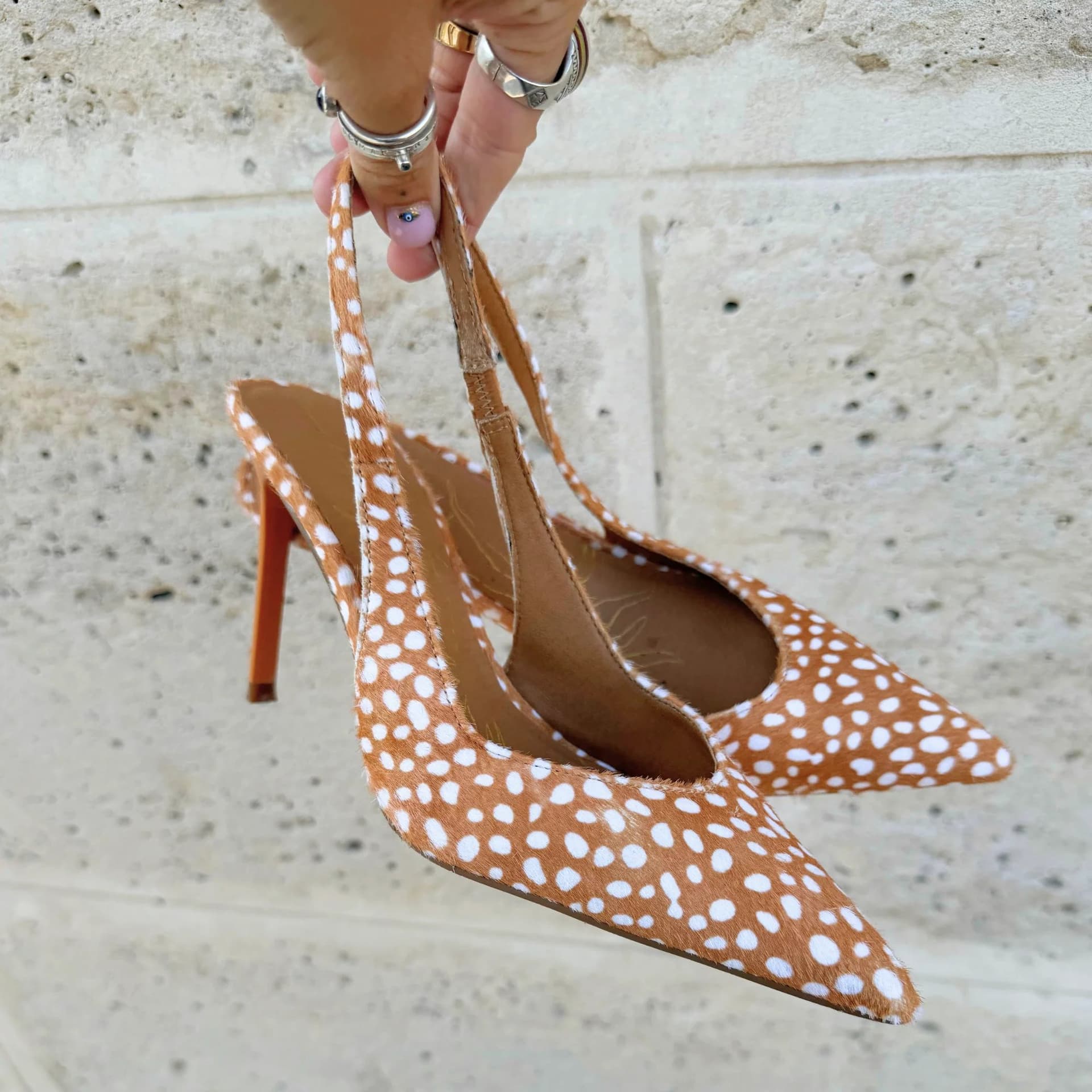 Never Fully Dressed Deer Slingback Heels