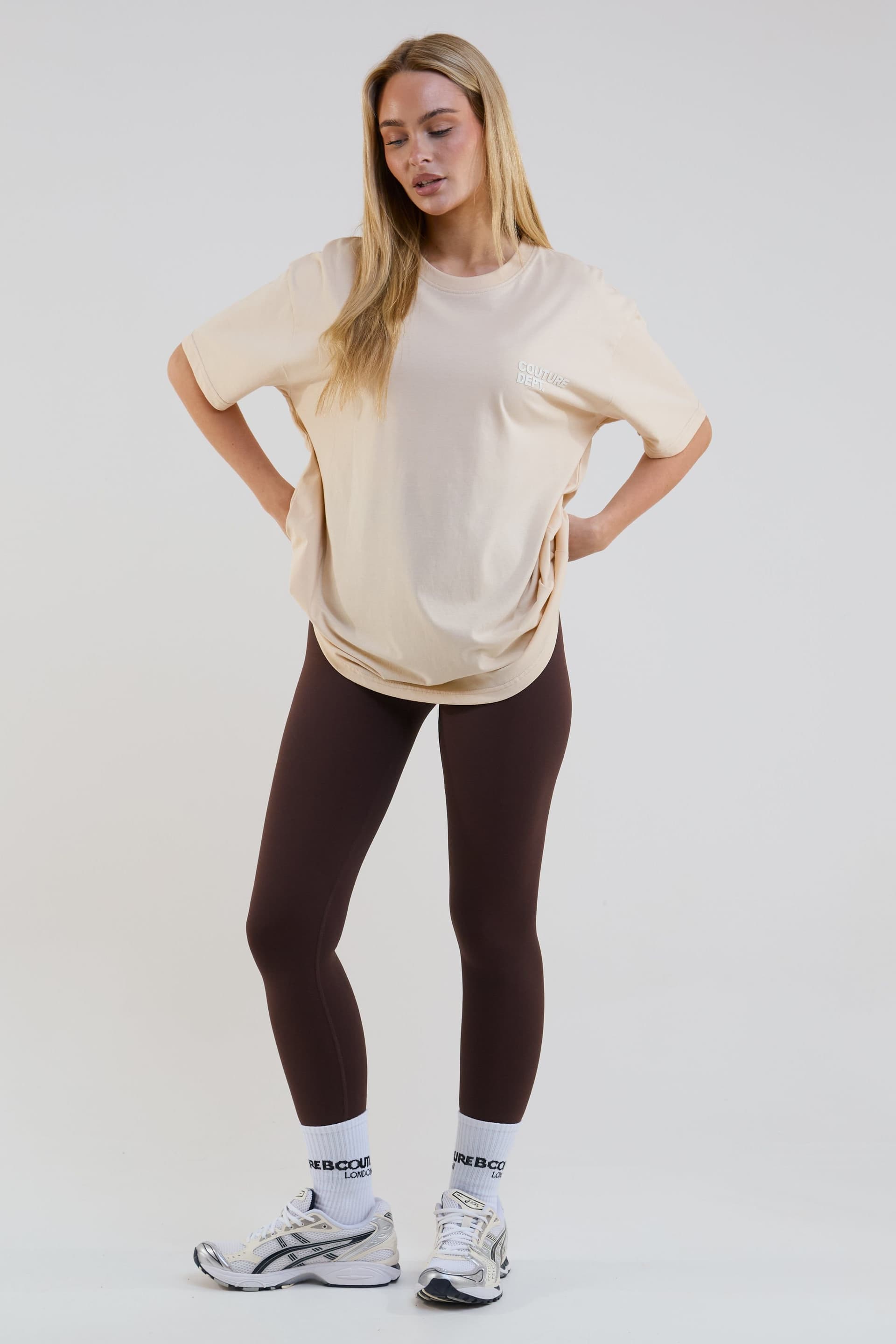 BCouture BCouture Women's High-Waisted Leggings in Dark Brown