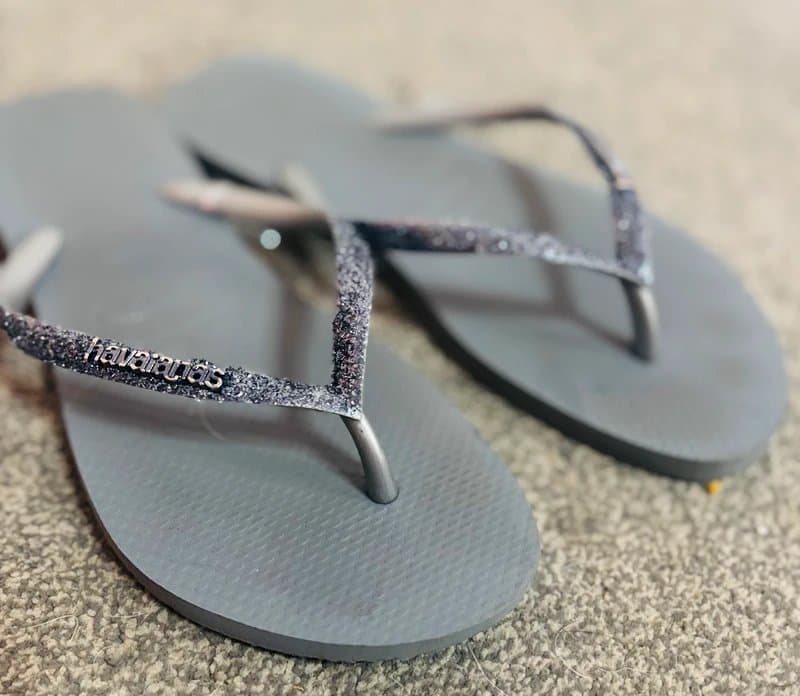 Havaianas Havaianas Rare sparkle glitter sandals holiday party festival 6/7 same day post