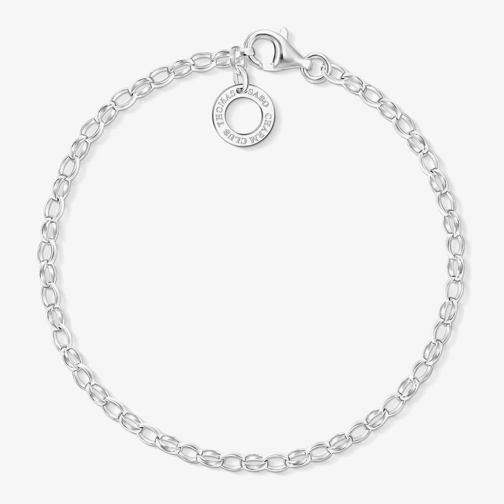 Thomas Sabo THOMAS SABO Women's Sterling Silver Classic Charm Bracelet X0163-001-12-L