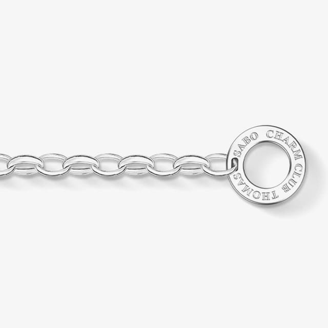Thomas Sabo THOMAS SABO Women's Sterling Silver Classic Charm Bracelet X0163-001-12-L - 2