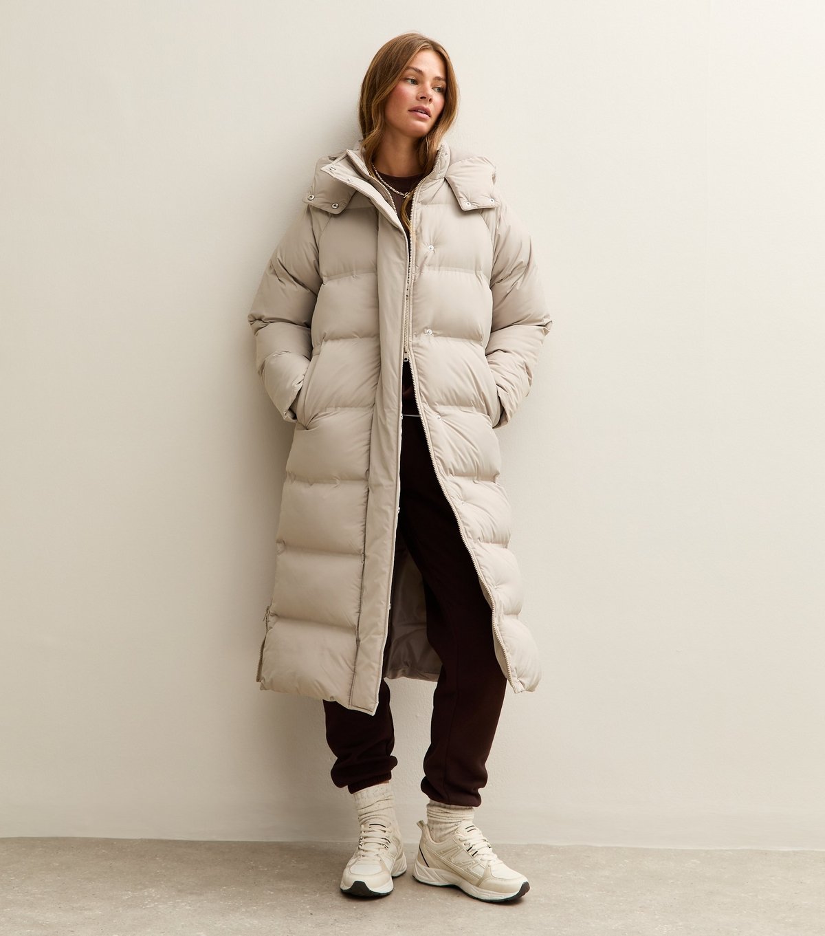 New Look Women's Mink Longline Padded Puffer Coat New Look - 3