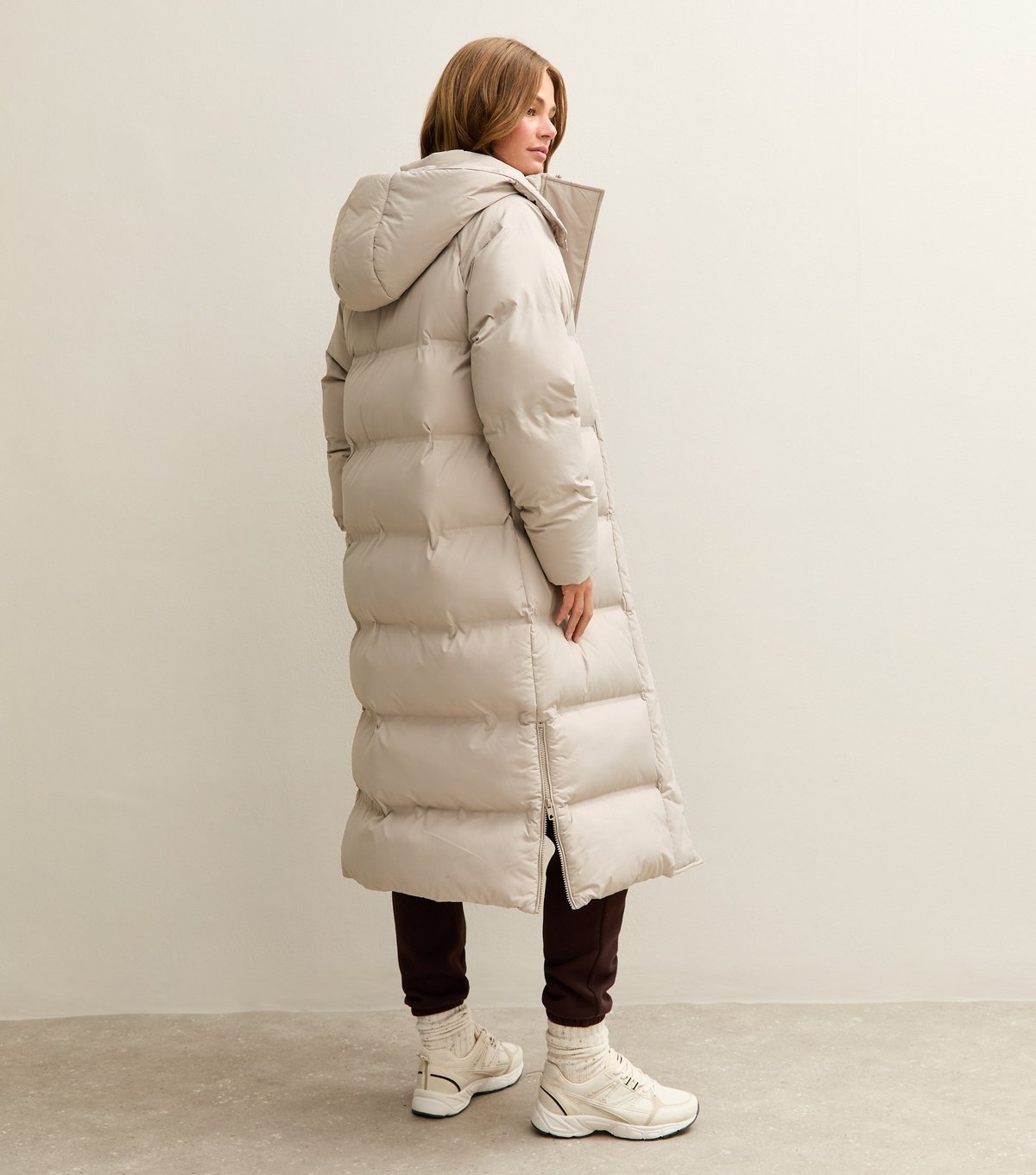New Look Women's Mink Longline Padded Puffer Coat New Look - 4
