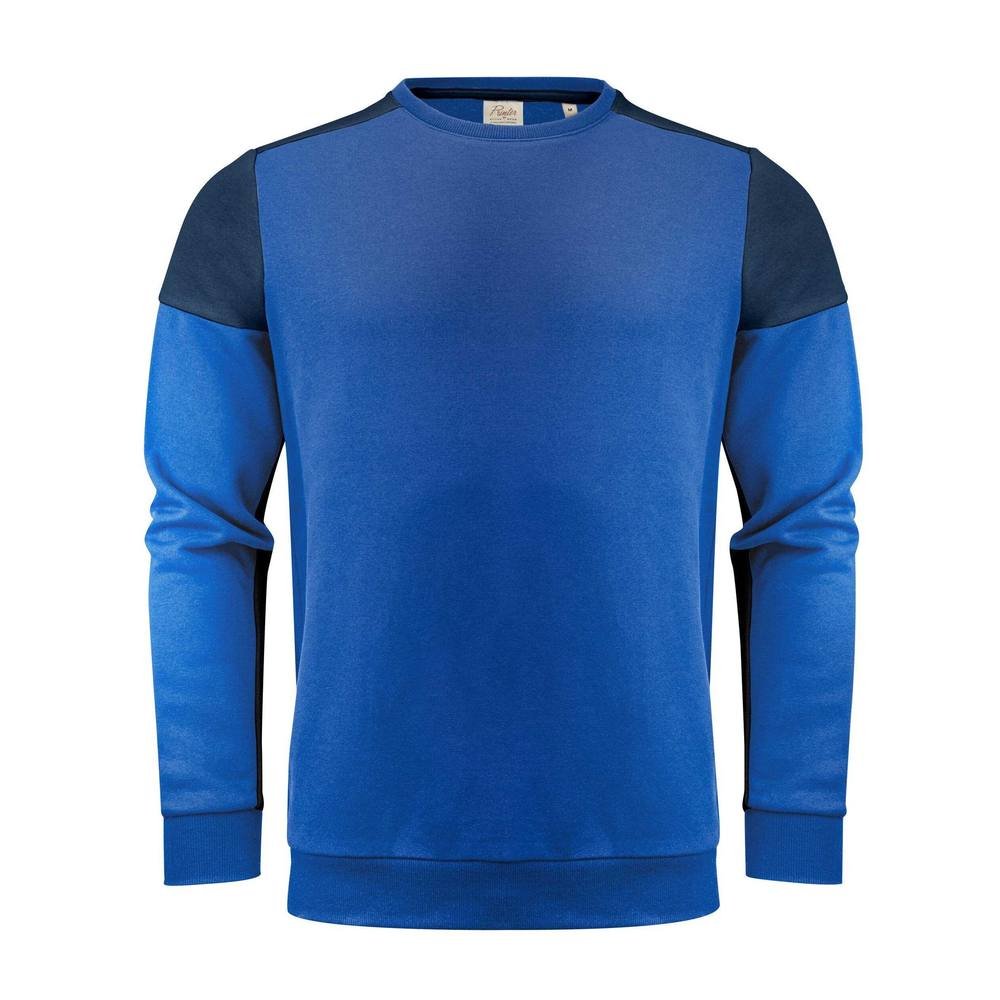 Printer PRIME Printer PRIME Men's Contrast Crew Neck Sweatshirt in Blue - 3