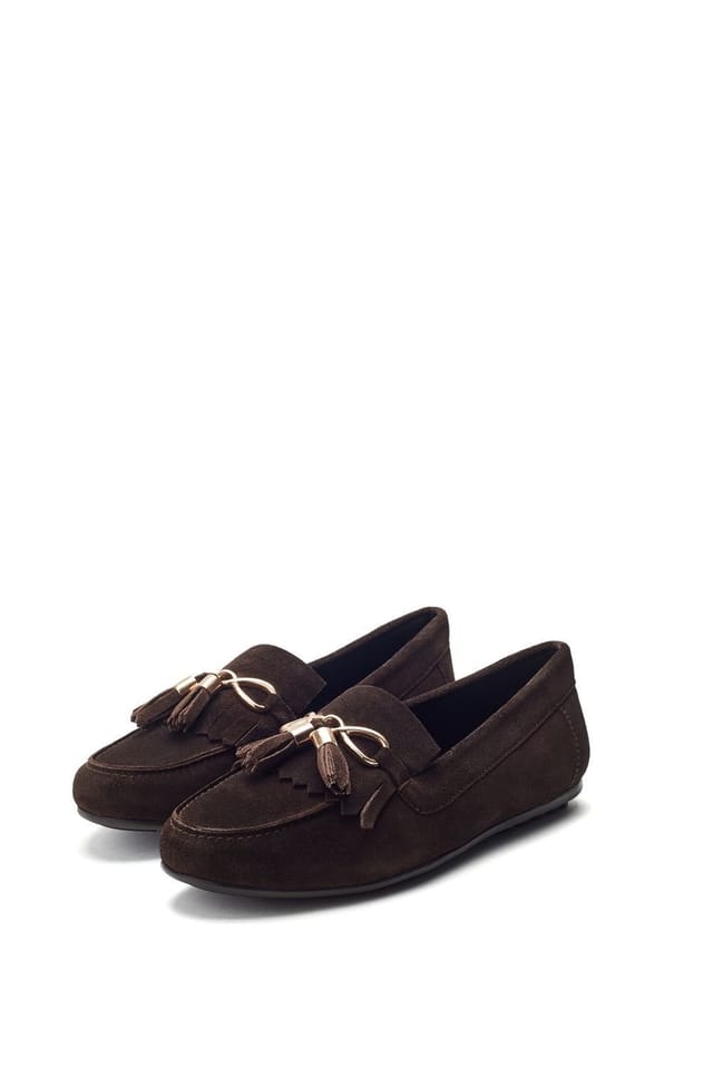 Moda In Pelle Moda In Pelle Women's 'Essana' Suede Loafers in Brown - 2