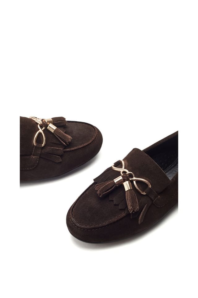 Moda In Pelle Moda In Pelle Women's 'Essana' Suede Loafers in Brown - 3
