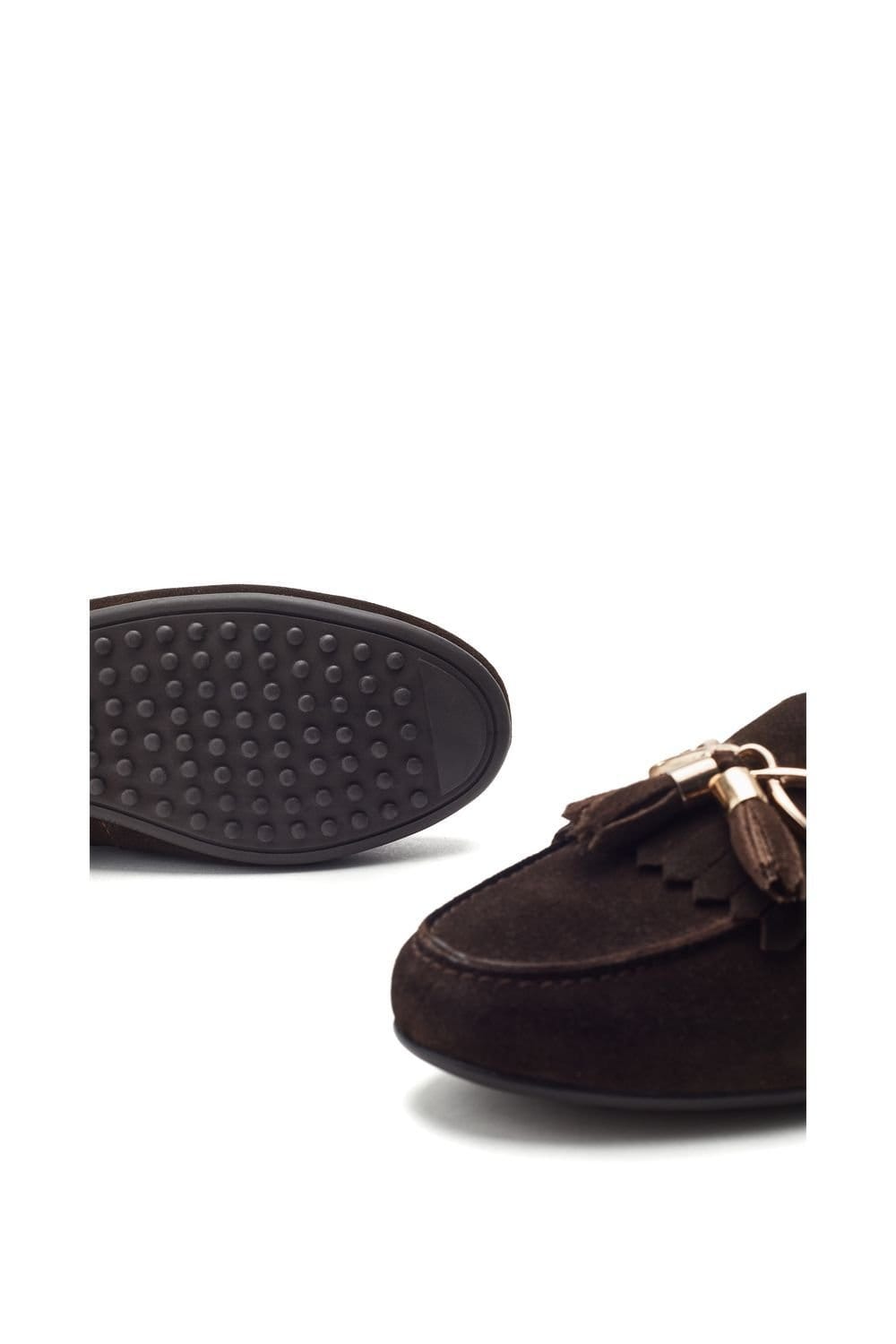 Moda In Pelle Moda In Pelle Women's 'Essana' Suede Loafers in Brown - 4