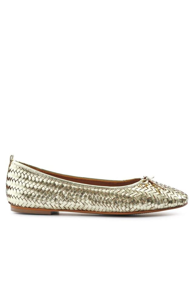 Jones Bootmaker Jones Bootmaker Women's Stephanie Leather Pumps in Gold - 2