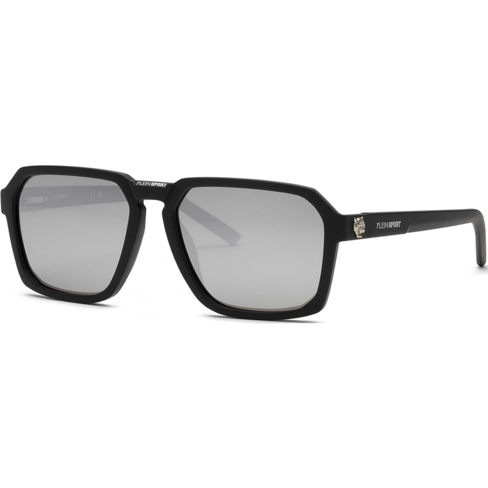 Plein Sport Plein Sport Men's SSP030-59U28P Square/Rectangle Sunglasses in Black