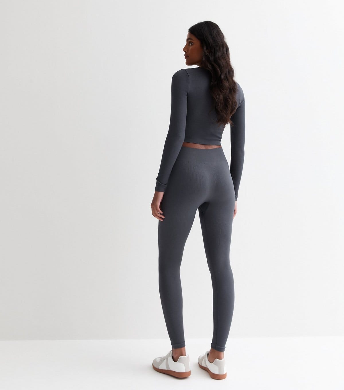 New Look Women's Dark Grey Seamless Leggings New Look - 4
