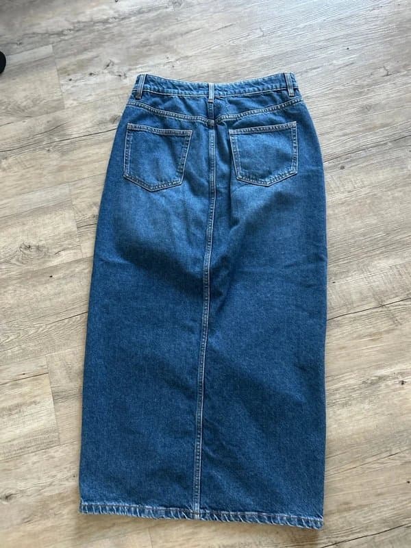 New Look Size 10 Denim Midi Skirt