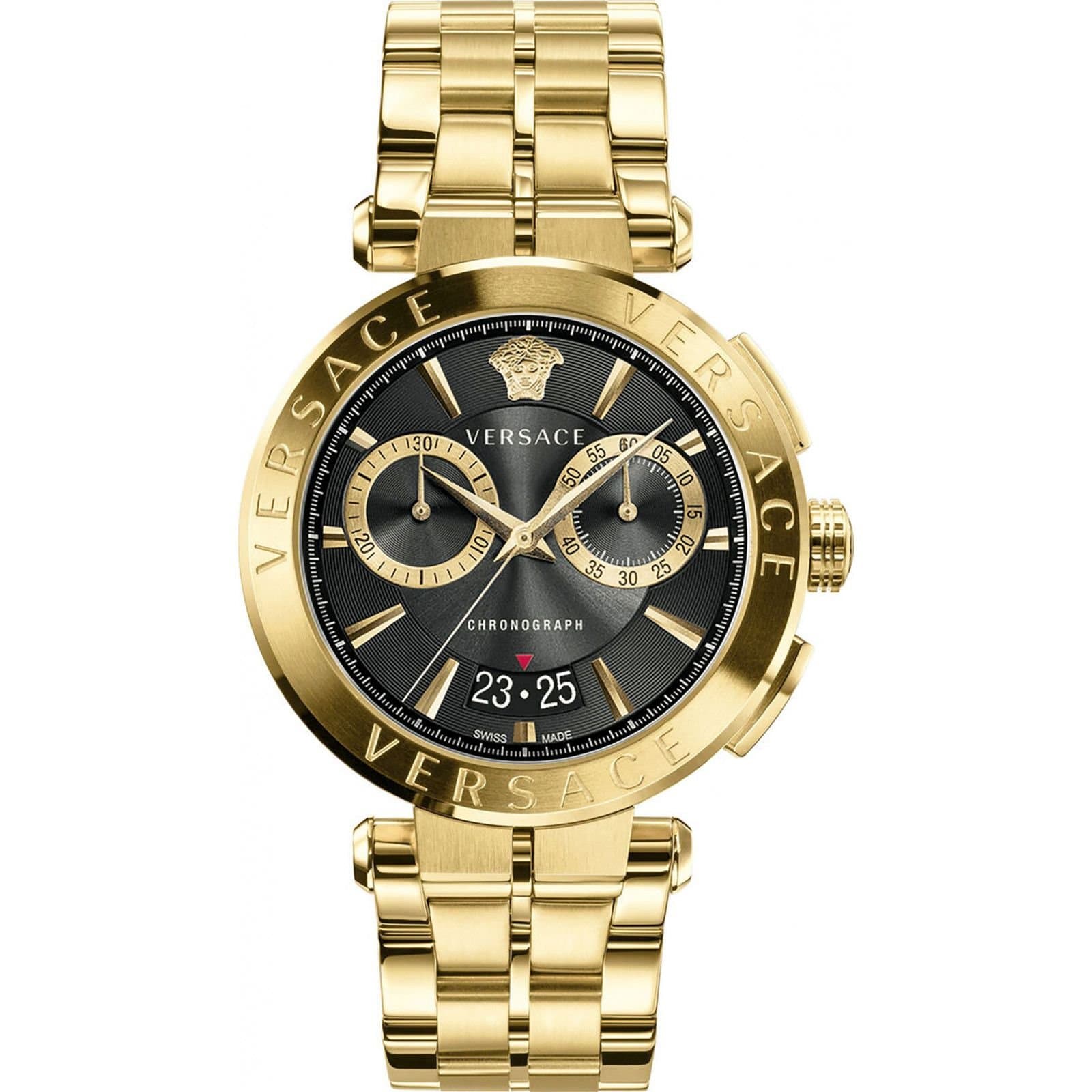 Versace Versace Men's VE1D02823 45mm Quartz Watch in Gold
