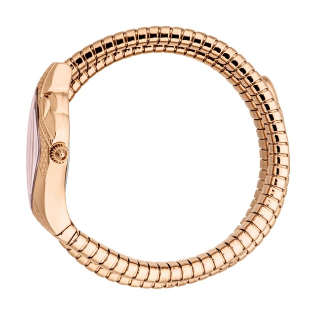 Just Cavalli Just Cavalli Women's Snake Watch Rose Gold Case Light Pink Dial RG SS Bracelet - 3