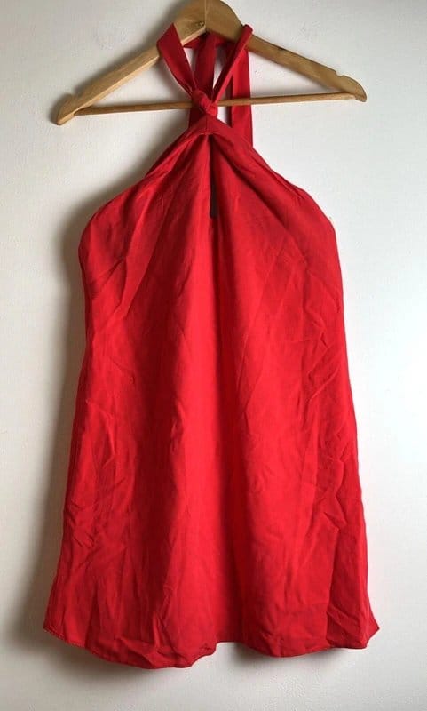 New Look Red Halter-Neck Short Dress - Size 6
