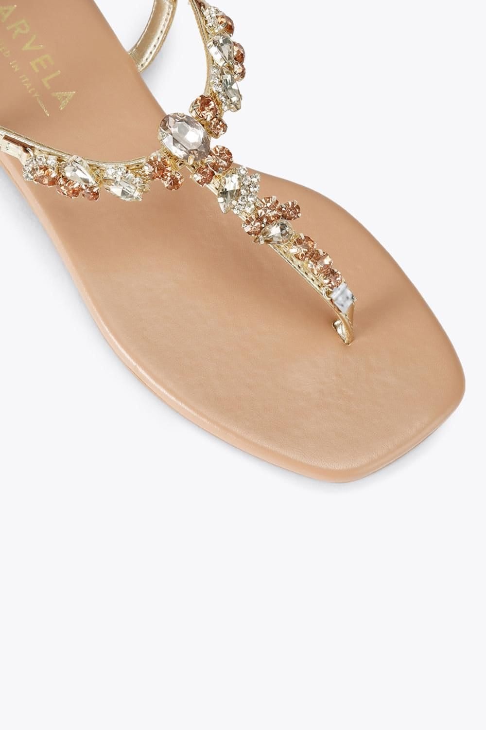 Carvela Carvela Women's 'Alta Sandal' Leather Sandals in Gold - 4