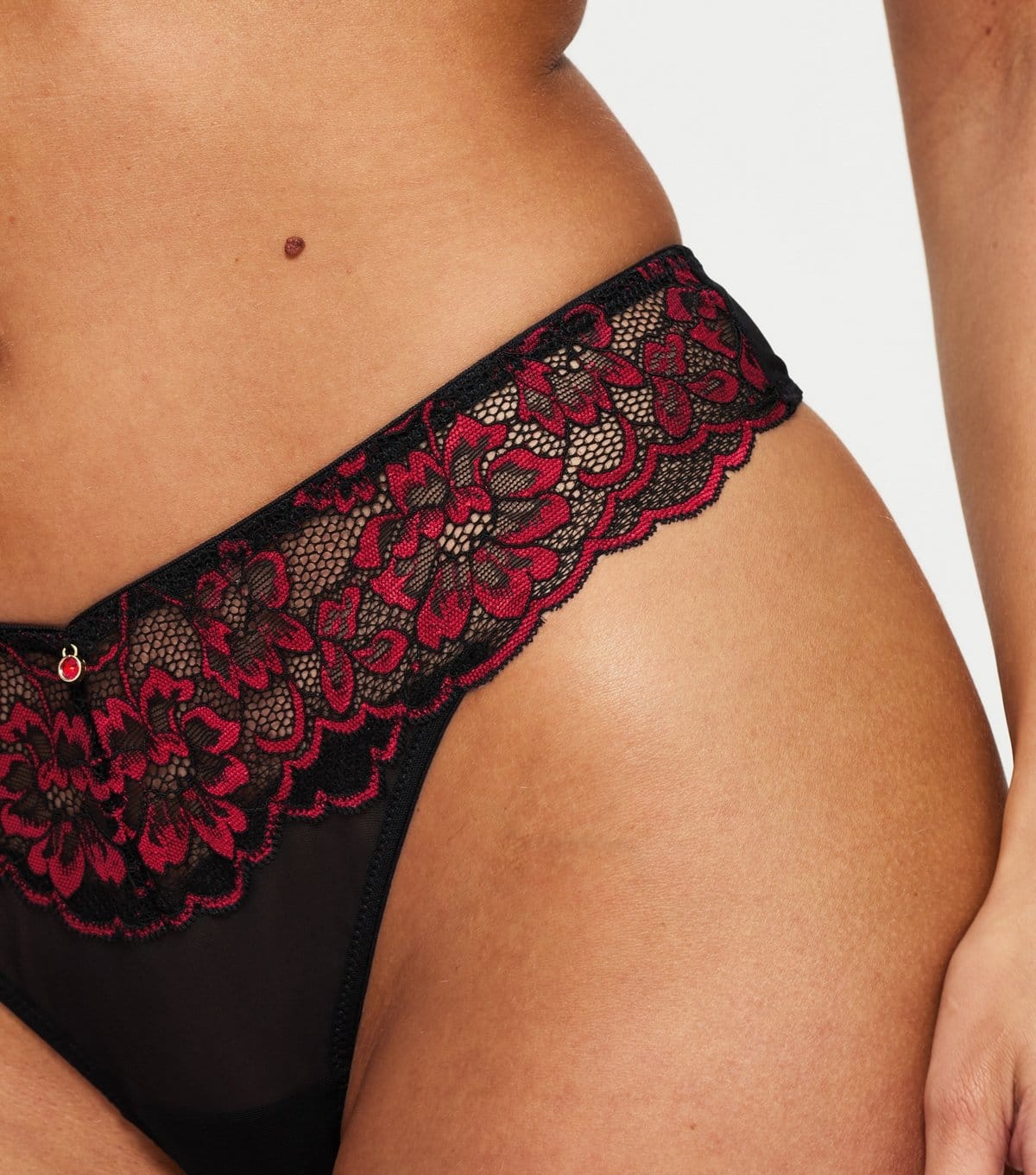 Ann Summers Women's Red Sexy Lace Thong Ann Summers New Look - 4