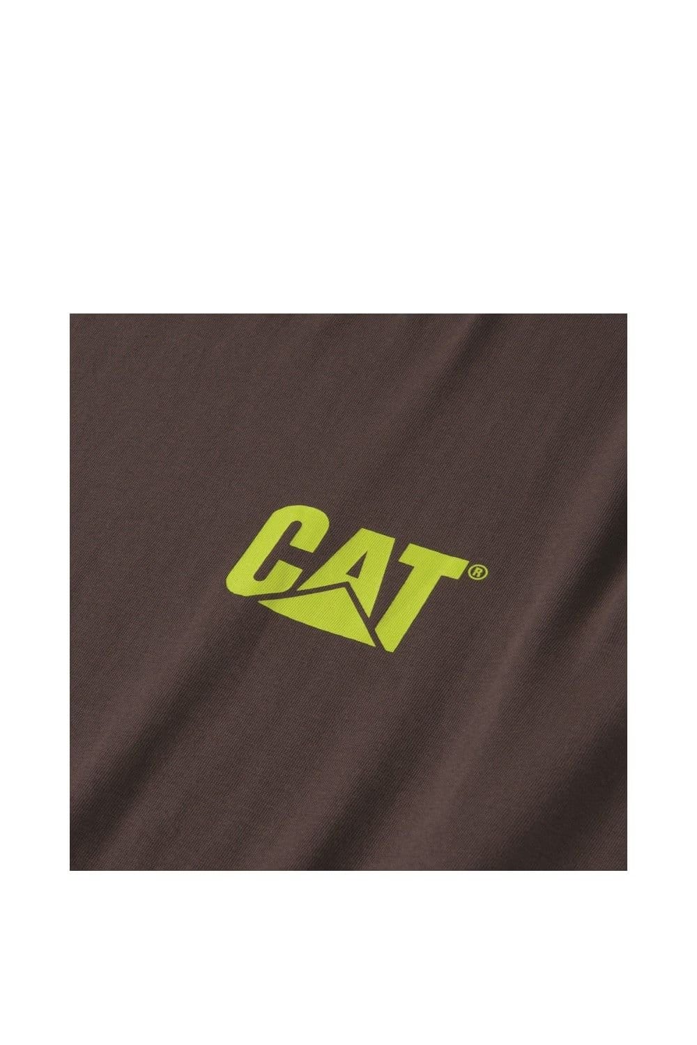 Caterpillar Caterpillar Men's Trademark Banner Long Sleeve T-Shirt in Dark Grey - 4