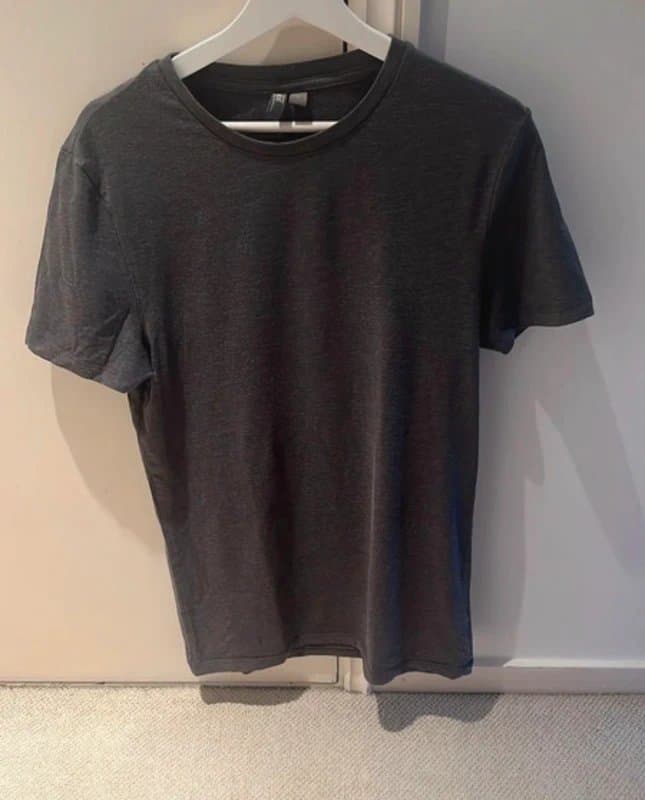 ASOS ASOS Muscle Fit T Shirt Grey Medium Fitted Basic