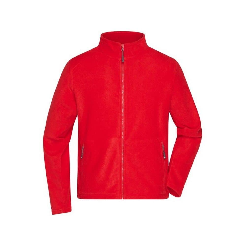 James and Nicholson James and Nicholson Men's Fleece Jacket in Red