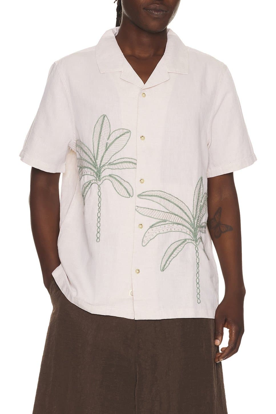 revolve Embroidered Resort Shirt