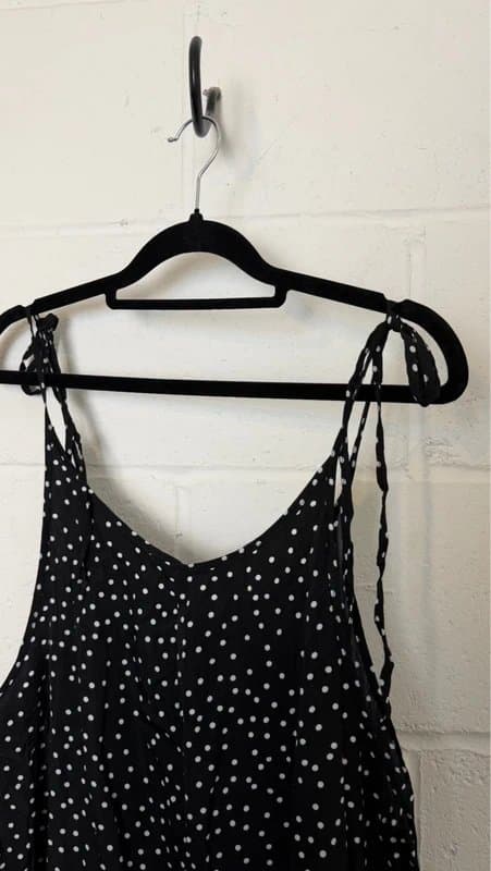 Shein SHEIN Black & White Polka Dot Jumpsuit – Size M