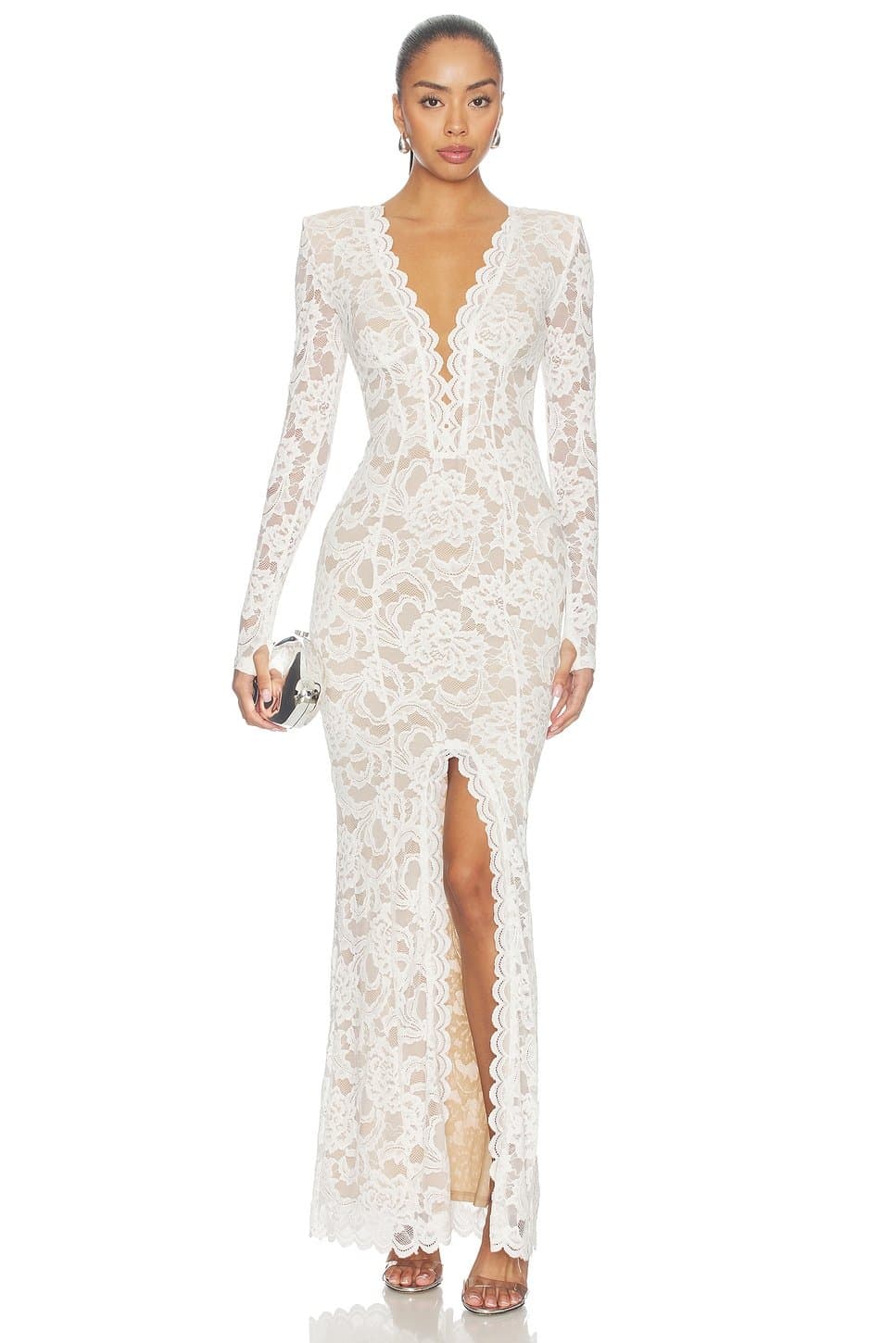 revolve Delphine Longsleeve Lace Gown
