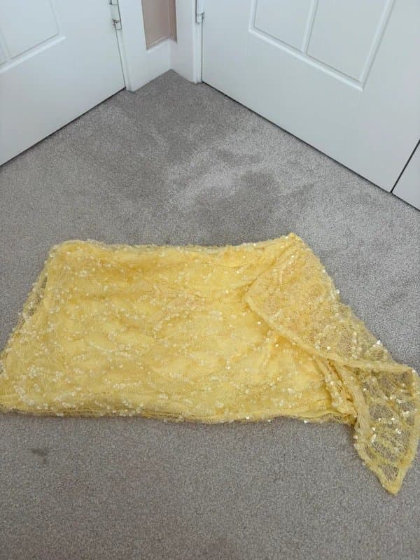 ASOS Design ASOS Design Yellow Sequin Mini Skort