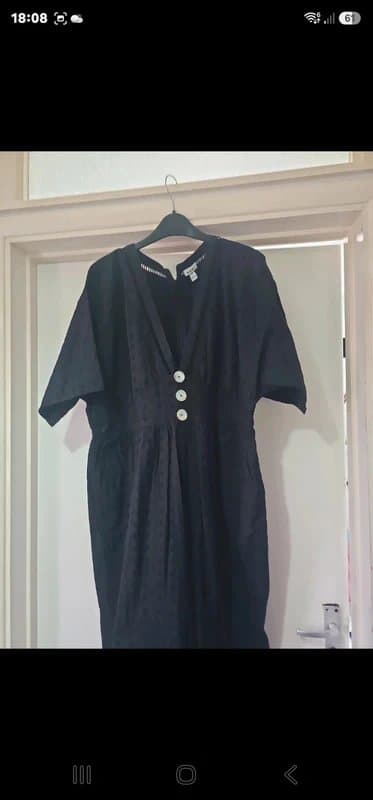 ASOS Asos neon rose size 20 bordiere black vintage jumpsuit playsuit all in one romper boiler vintage