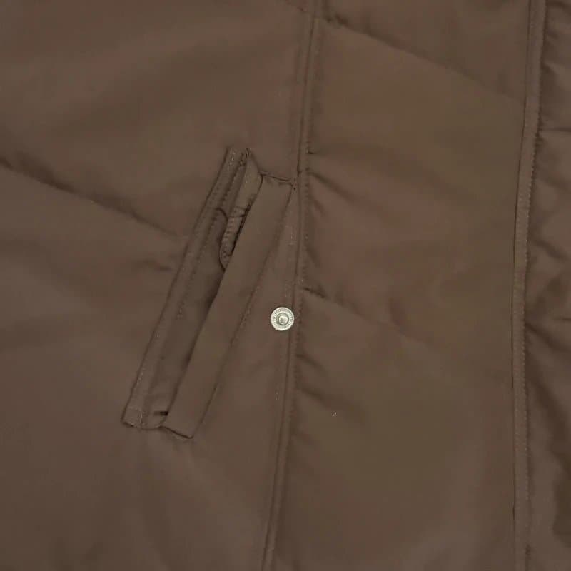 Bm Collection BM Collection Brown Padded Gilet UK 20 Bodywarmer Quilted Zip Utility Autumn