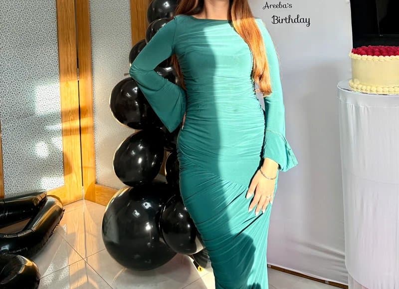 ASOS Emerald Green Ruched Maxi Dress