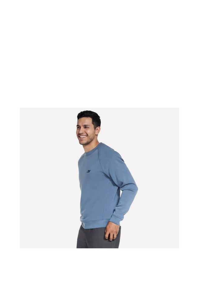 Skechers Skechers Men's Cozy Luxe Elevate Sweatshirt in Blue - 3
