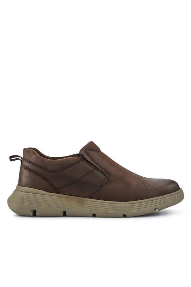 Pavers Pavers Men's Casual Leather Slip-On Shoes in Brown - 2