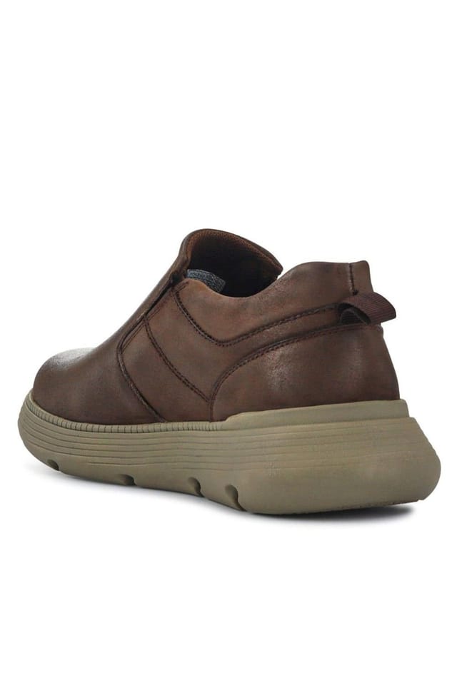 Pavers Pavers Men's Casual Leather Slip-On Shoes in Brown - 3