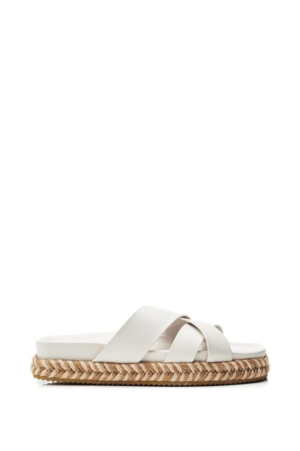 Moda In Pelle Moda In Pelle Women's 'Morornie' Porvair Flatforms in Off-White - 1