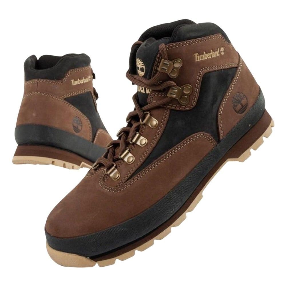 Timberland Timberland Men's Euro Hiker Leather Ankle Boots in Brown - 4