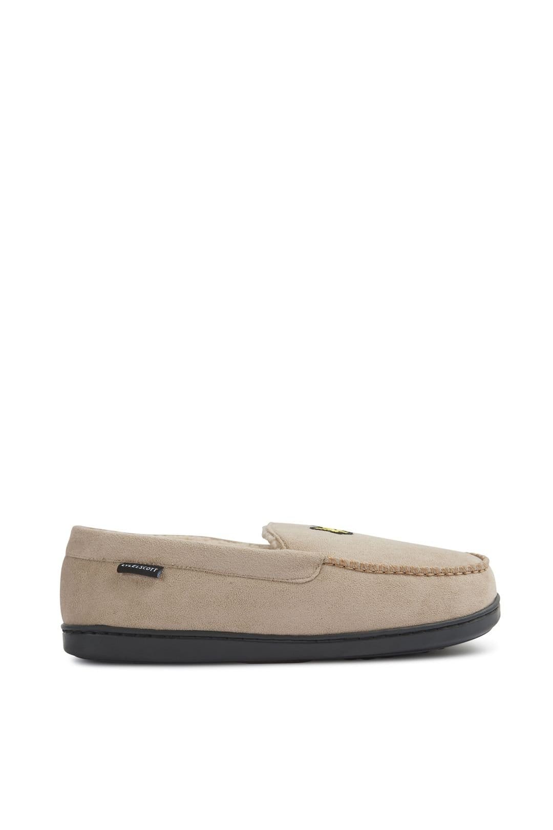 Lyle & Scott Lyle & Scott Men's Aspen Boxed Slipper Cobblestone in Beige - 4