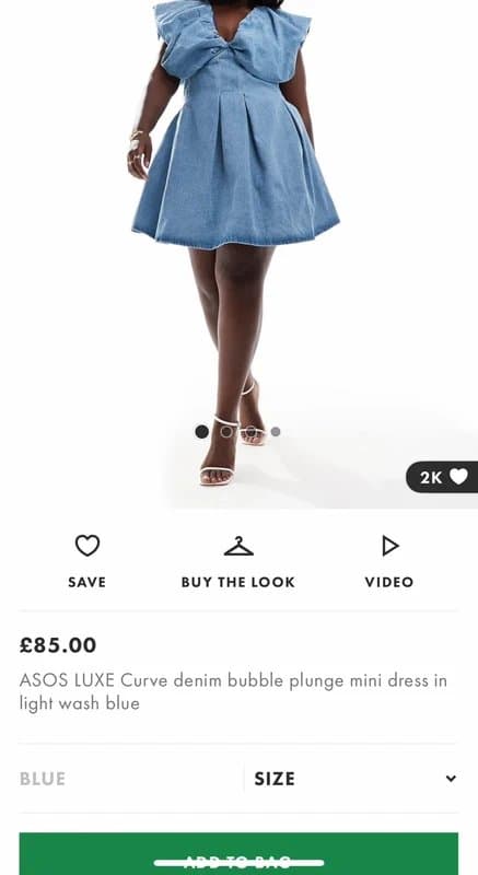 ASOS Denim dress