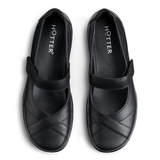 Hotter Hotter Women's Extra Wide 'Hope' Mary Janes in Black - 3