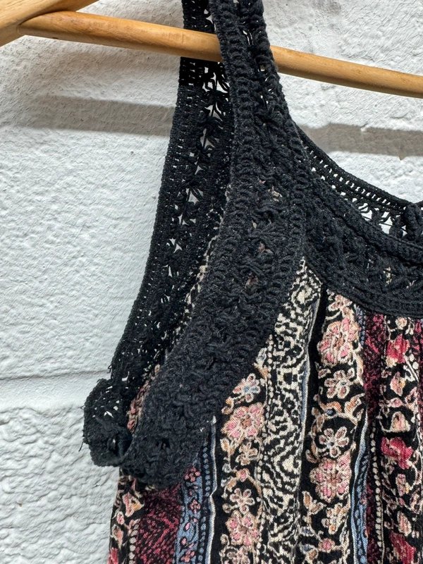 New Look Ladies patterned Summer Vest New Look Y2K UK 8 - 1