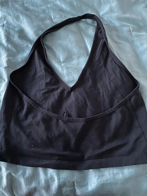ASOS ASOS black halter top. Size 14. VGC.